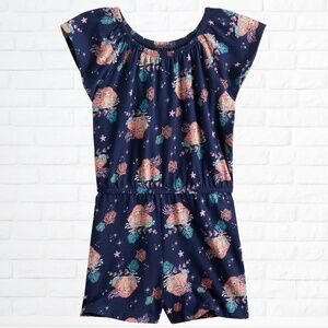 NWT Disney Little Mermaid Flutter Sleeve Romper (Girls 4)